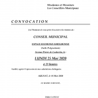 Conseil Municipal d'installation 25 Mai 2020
