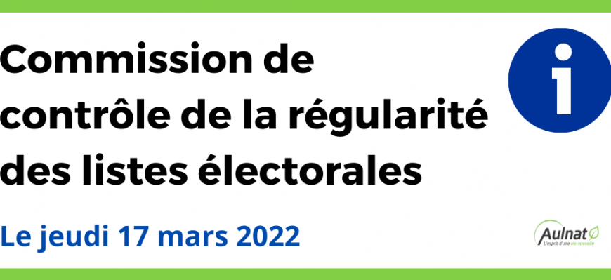 Commission de contrôle de la régularité des listes électorales