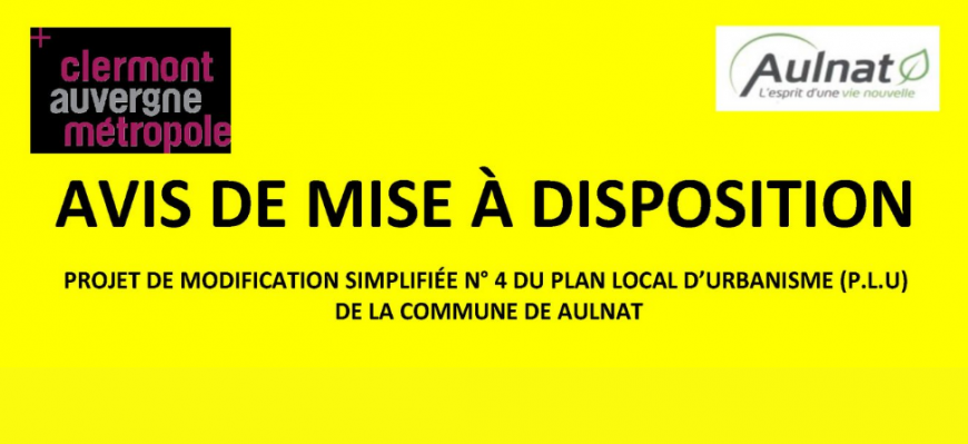 [ AVIS DE MISE A DISPOSITION ]